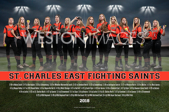 Varsity Softball Team Poster